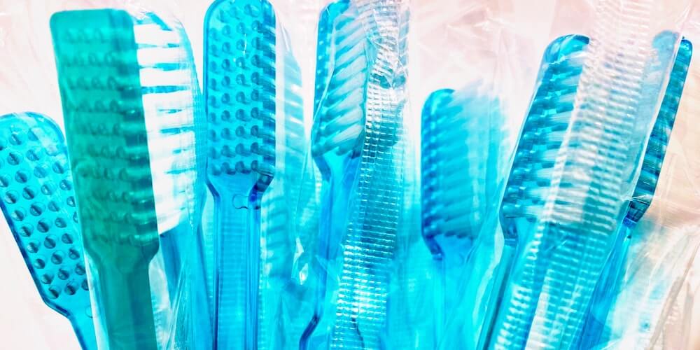 Plastic toothbrushes