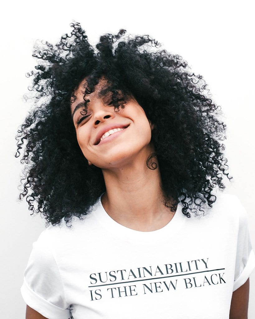 sustainability new black charcoal tshirt