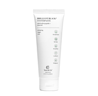 Brilliant Black® Charcoal Whitening Toothpaste with Micro-Hydroxyapatite (Fluoride-Free, Enamel Strength & Sensitive Teeth Relief)