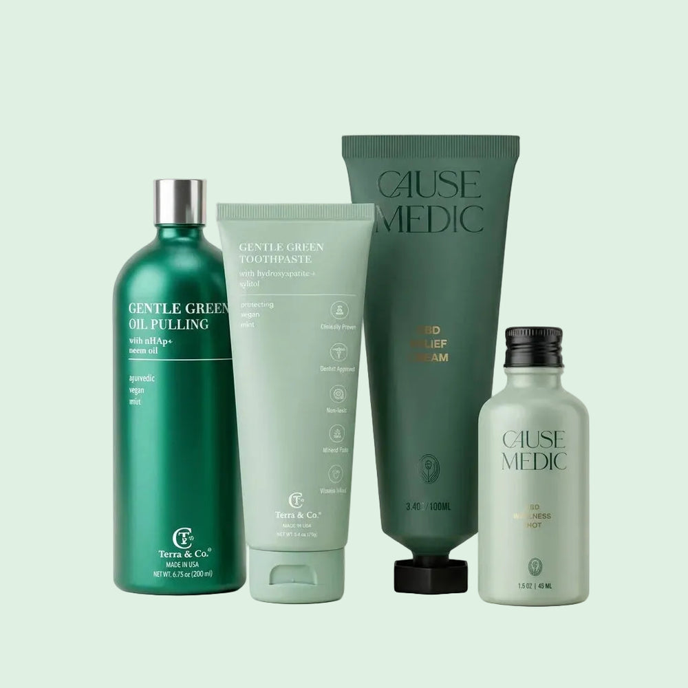 collection of Terra & Co. and Cause Medic Wellness products