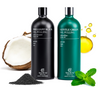 Terra & Co.® Oil Pulling Bundle – Gentle Green + Brilliant Black | Ayurvedic Detox, Enamel Protection & Whitening