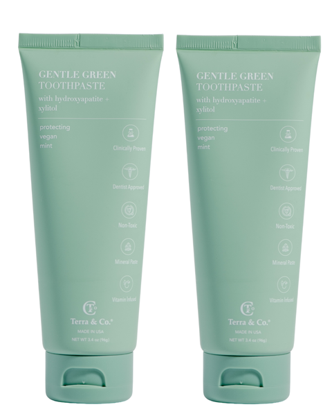 Gentle Green Toothpaste Duo | Fluoride-Free Toothpaste for Sensitive ...