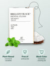 Brilliant Black® charcoal bamboo dental floss benefits – plant-based coconut oil and candelilla wax, free of artificial ingredients, black floss for cleaning between teeth