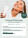 Brilliant Black® charcoal toothpaste – natural whitening, gentle on enamel; clinically tested low abrasion RDA 103 vs conventional toothpaste