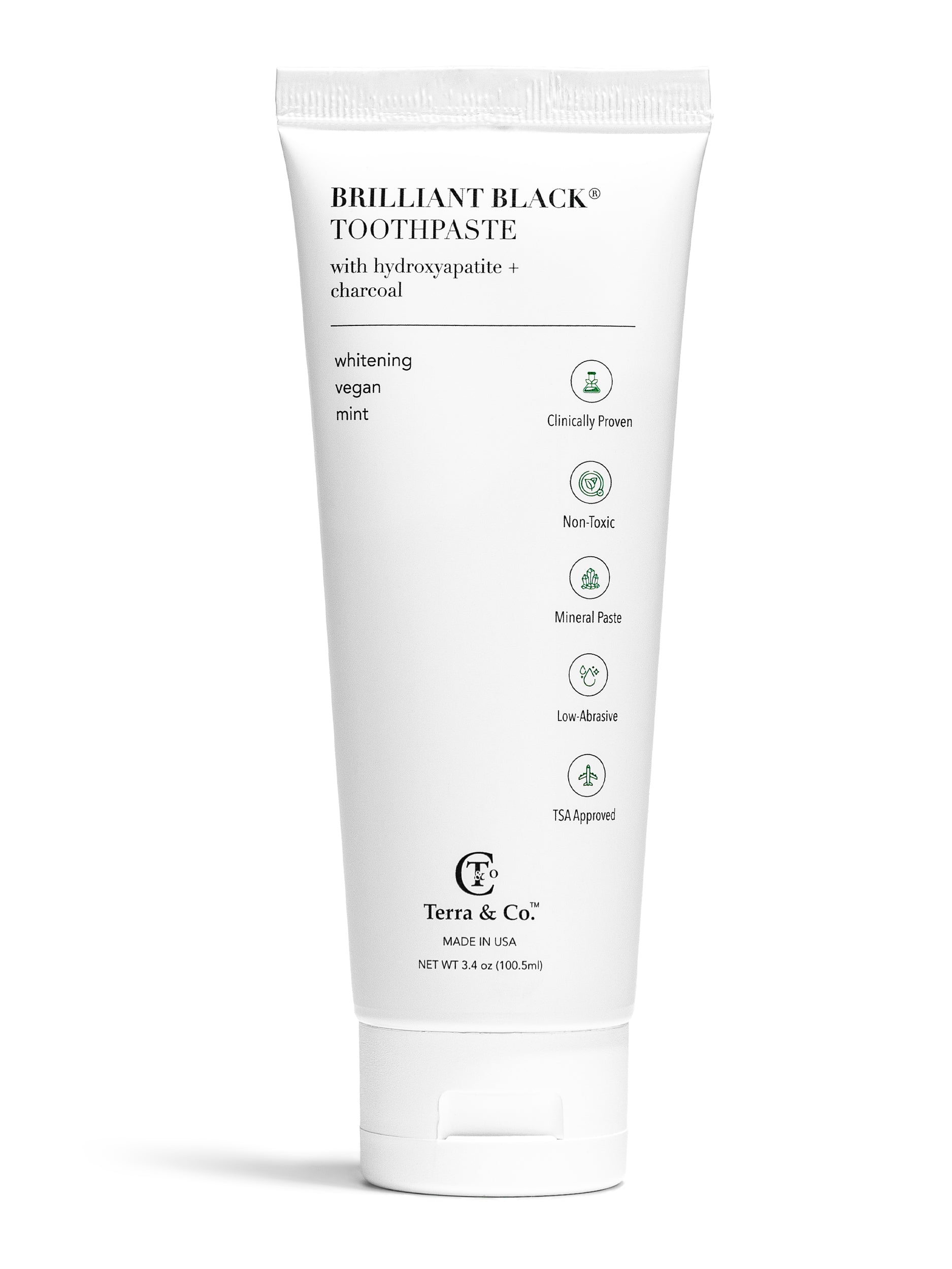 Brilliant Black® Whitening Toothpaste with Hydroxyapatite