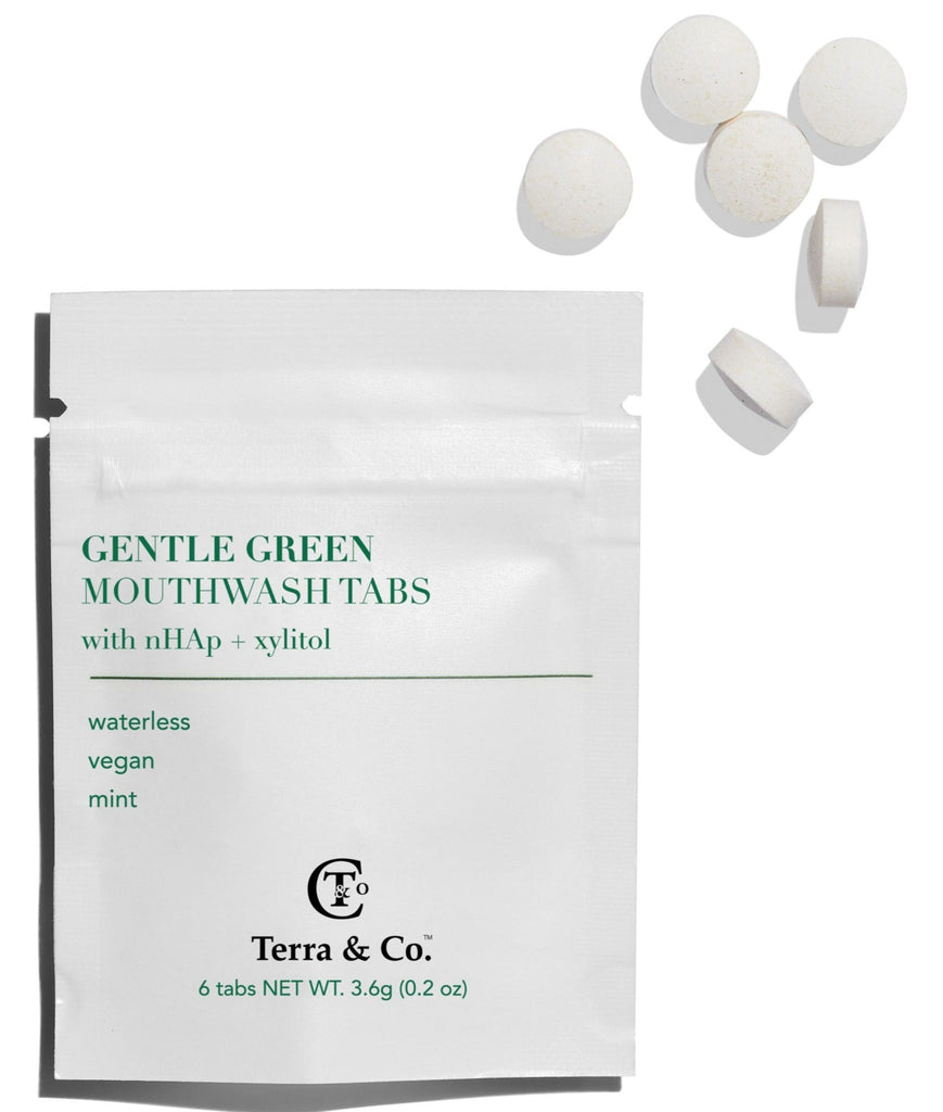 Gentle Green Mouthwash Tabs - 5 Sachet Travel Bundle