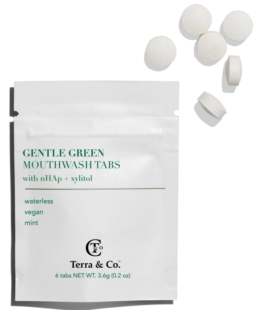 Gentle Green Mouthwash Tabs - 5 Sachet Travel Bundle (30 tabs)
