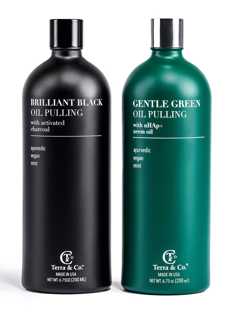 Brilliant Black Oil Pulling & Gentle Green Oil Pulling